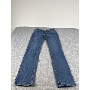 J Jill Denim Jeans Womens 4 Weekender Straight‎ Leg Medium Wash Blue Denim